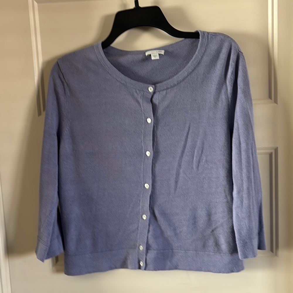 J Jill Lilac Cardigan Sweater